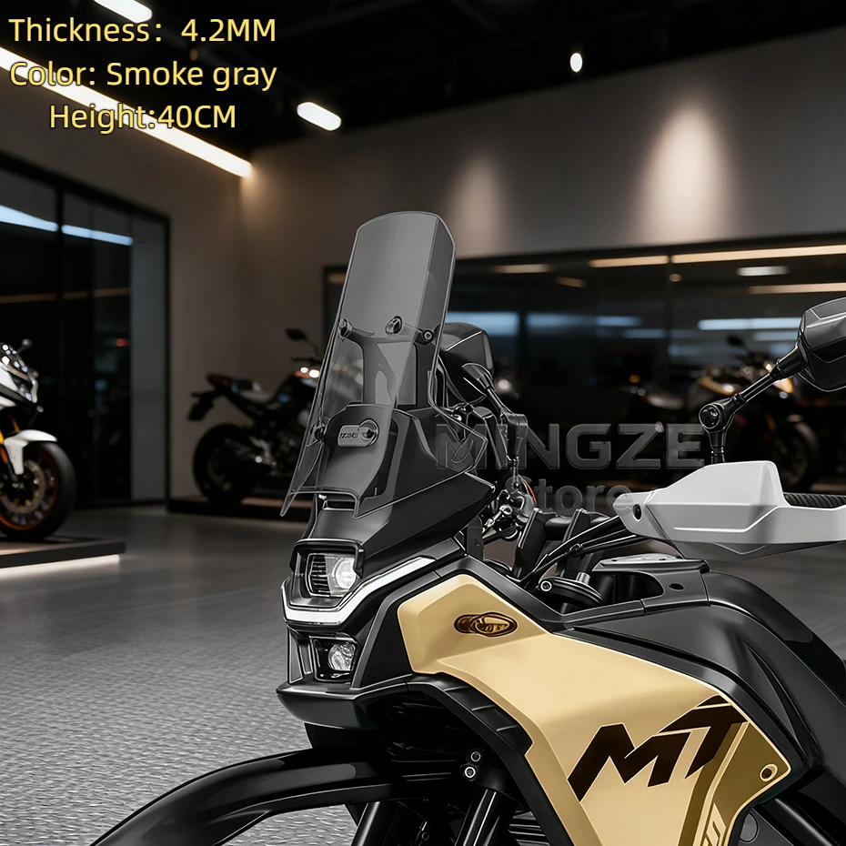 For CFMOTO CF450MT MT450 Windscreen Front Windscreen Windshield 450 MT Raised Windshield for cf moto 450MT Accessories