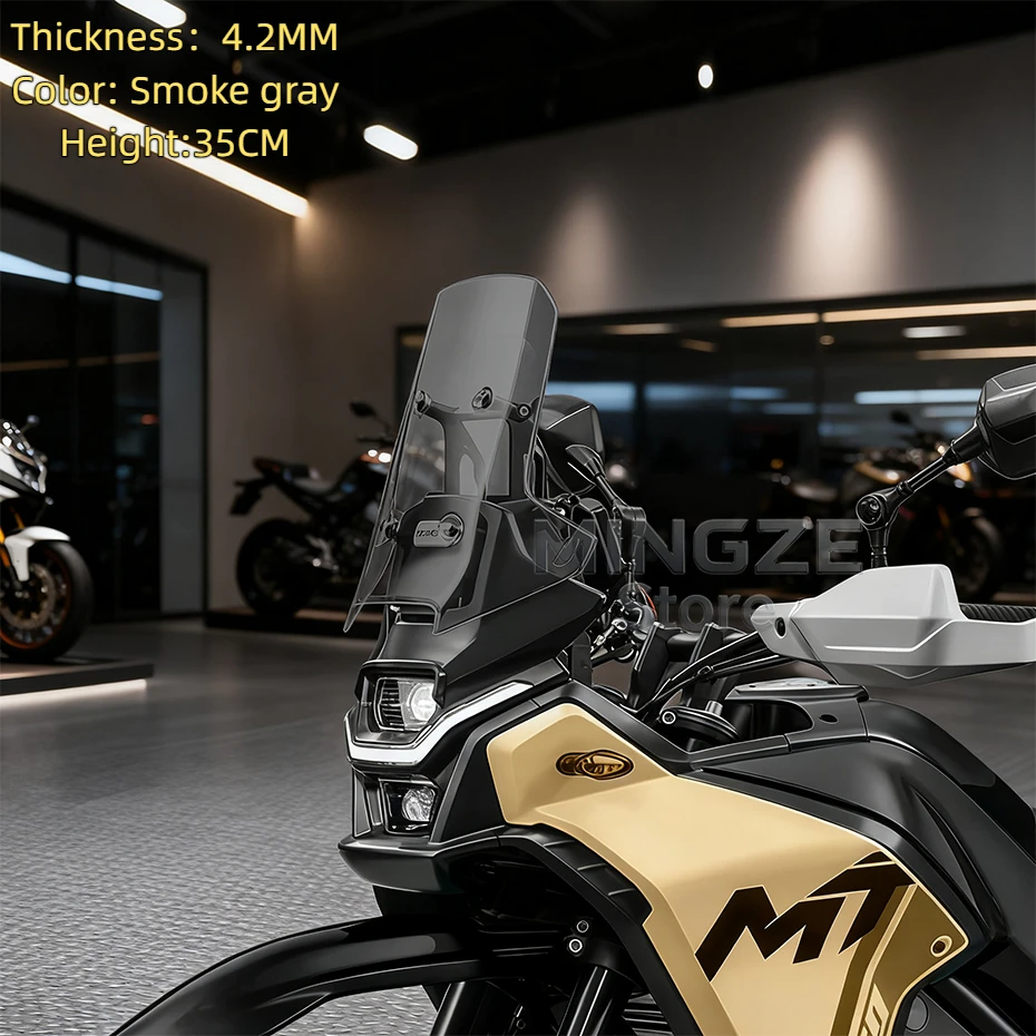For CFMOTO CF450MT MT450 Windscreen Front Windscreen Windshield 450 MT Raised Windshield for cf moto 450MT Accessories