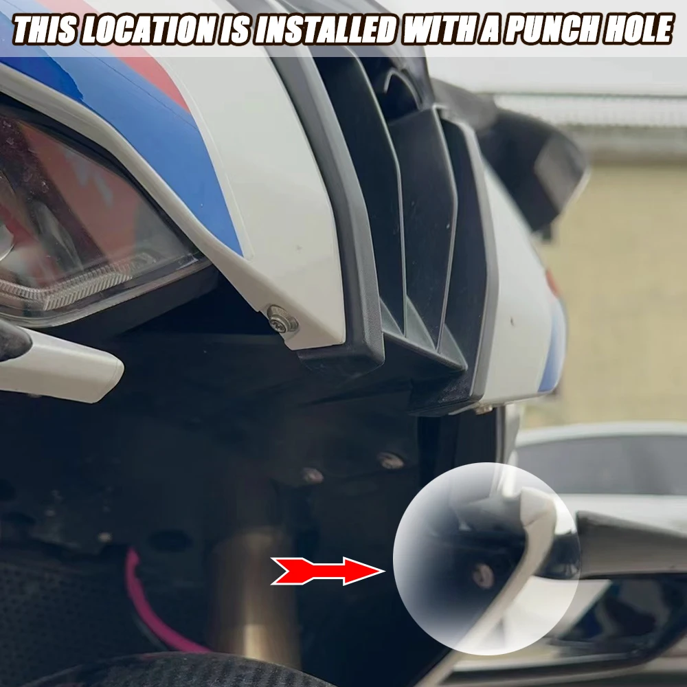 For BMW S1000RR M1000RR 2019 2020 2021 2022 Fairing front lip Forward air Lip Cover Fairing For Reduce Wind Resistance