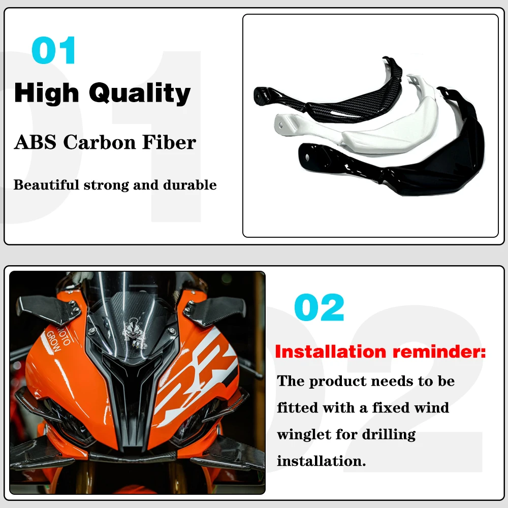 For BMW S1000RR M1000RR 2019 2020 2021 2022 Fairing front lip Forward air Lip Cover Fairing For Reduce Wind Resistance