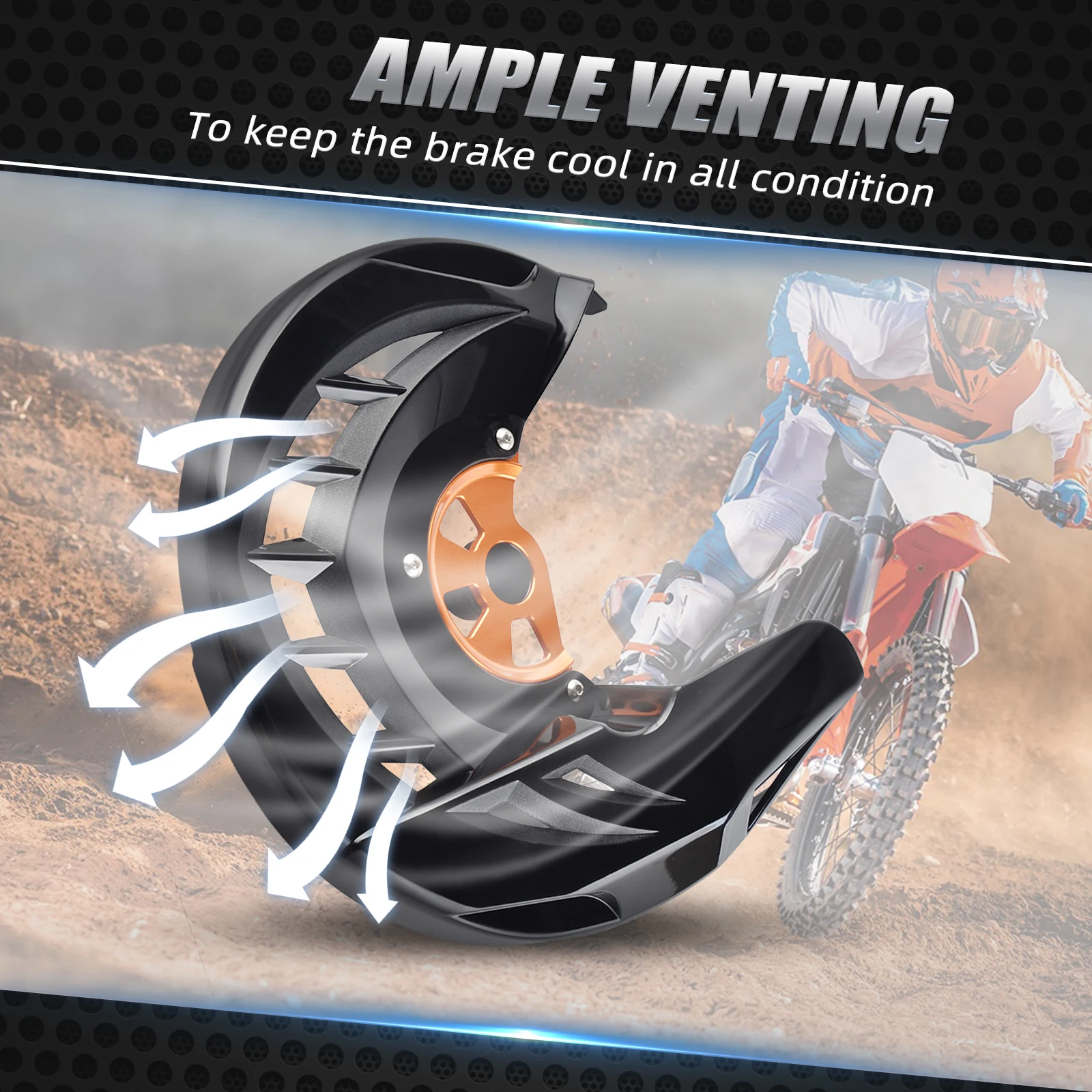 For GasGas EC 300 EC 250 ECF 350 MC 125 MC250F EXF 350 450 2021-2025 Front Brake Disc Guard For KTM EXC 300 For Husqvarna TE 300