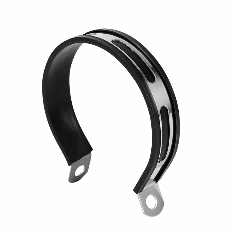 Motorcycle Exhaust Muffler Clamp Exhaust Pip Supporting Bracket Fixed Ring Hanger Band Fixture 60/88mm Support Bracket