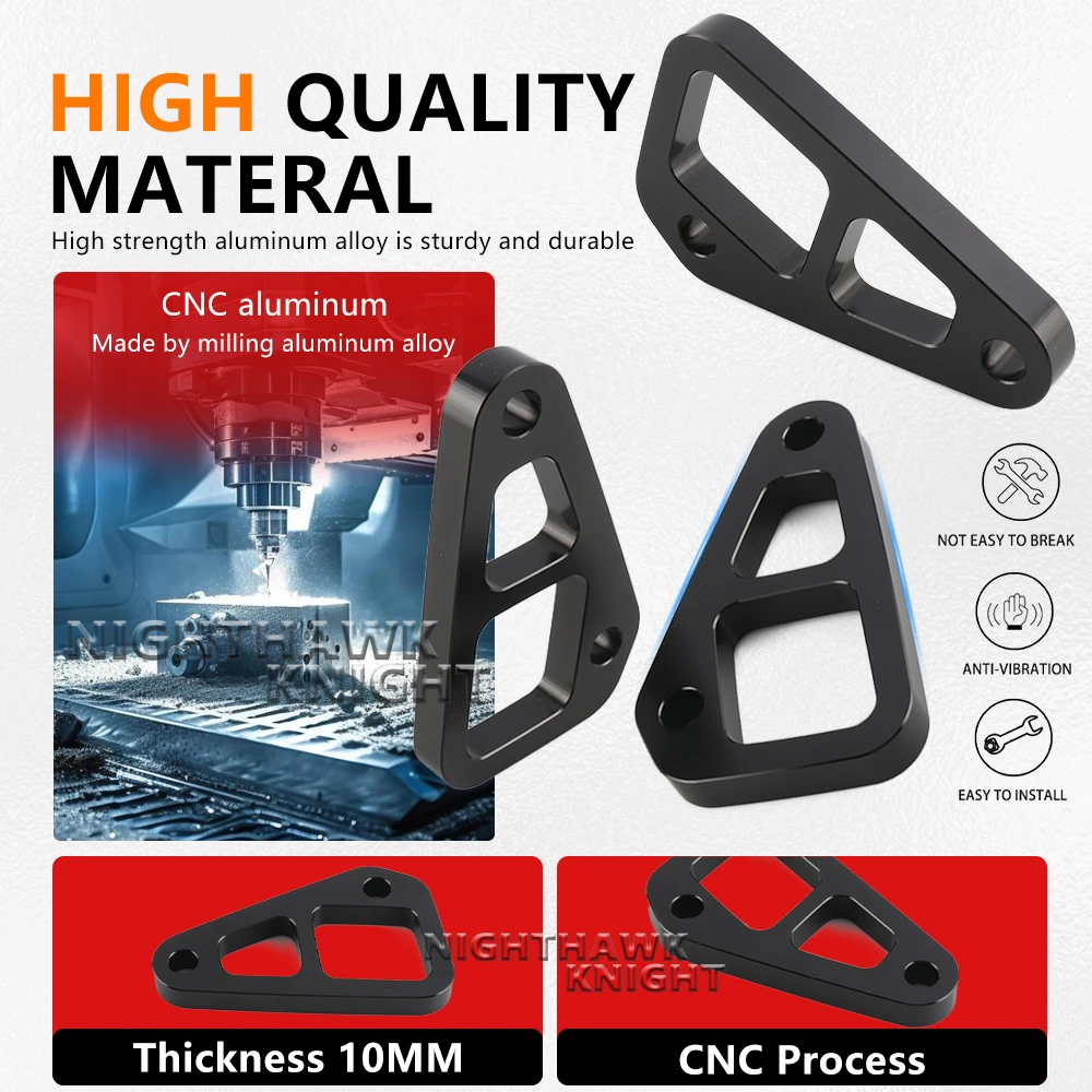 Motorcycle Passenger Footstool Replacement Kit CNC Aluminum Side Tie Down Brackets For Aprilia Tuareg 660 Tuareg660 2022-2025
