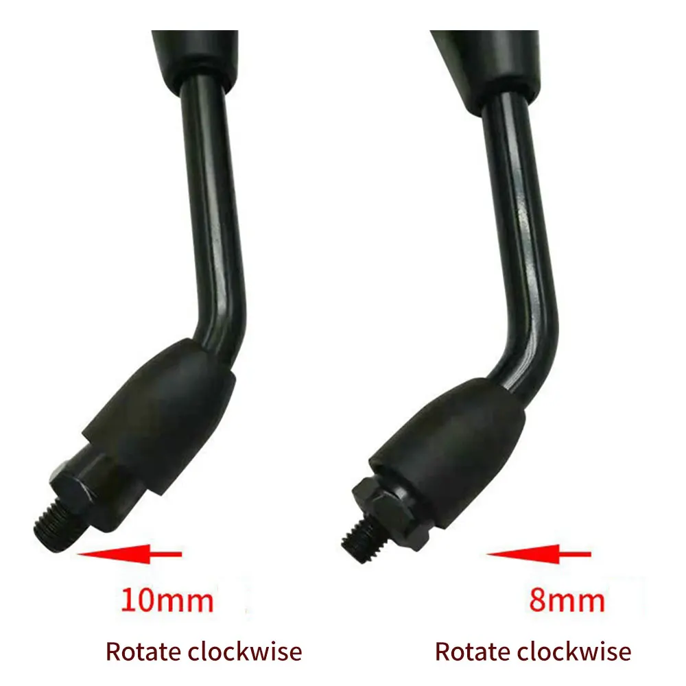 Universial 8mm 10mm Electromobile Back Side Convex Motorcycle Mirror Handle Bar End Side Rearview Mirrors for Scooter E-Bike