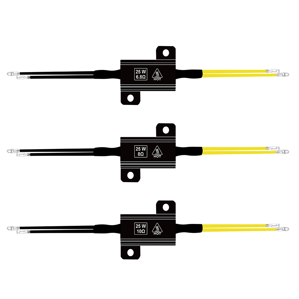Motorcycle LED Accessories LED Turn Signal Decoder MotorTurn Signal Lamps Resistors 25W 6.8/8/10Ohm