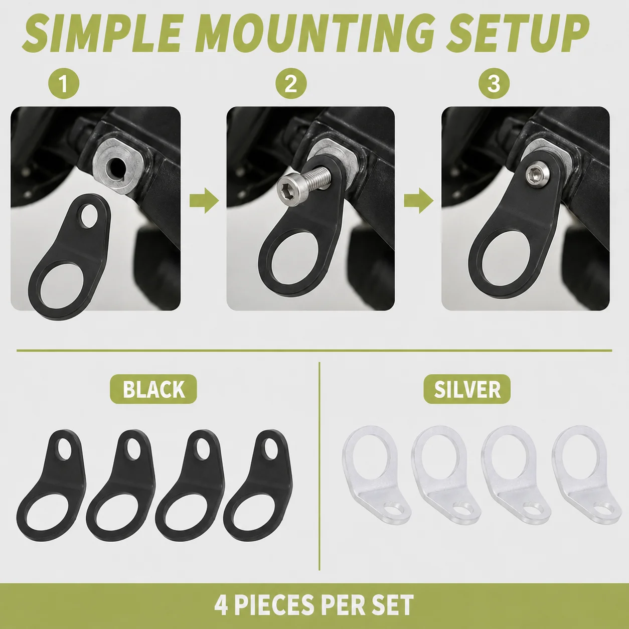 Universal Anchors Hooks Tool Iron Hooks Kit Motorcycles Accessories For Surron Honda KTM Yamaha CRF XC EXC 85 125 250 Dirt Bike