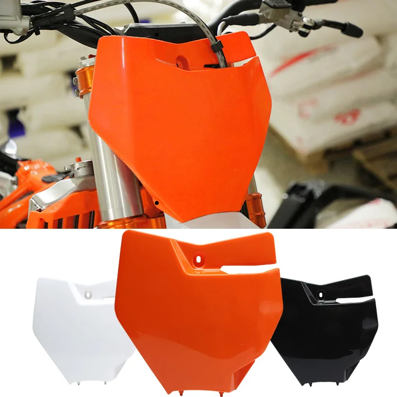 Motorcycle Front Number Plate Plastic Cover Fit for KTM SX SXF XC 125 250 350 Dirt Pit Bike Motocross Enduro Moto Free Shipping