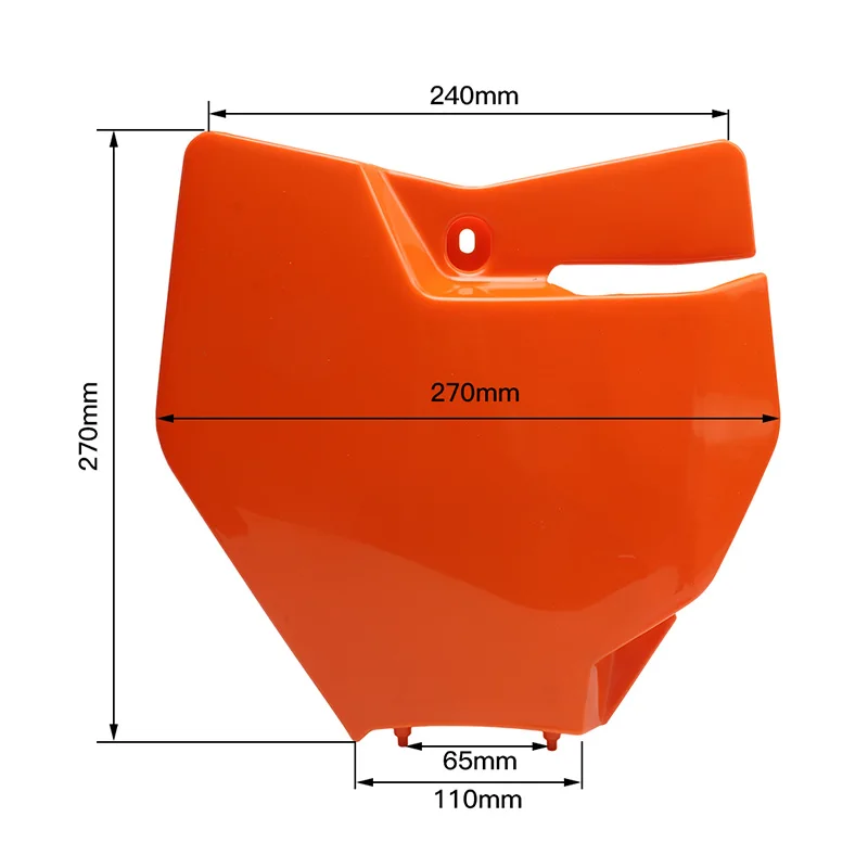 Motorcycle Front Number Plate Plastic Cover Fit for KTM SX SXF XC 125 250 350 Dirt Pit Bike Motocross Enduro Moto Free Shipping