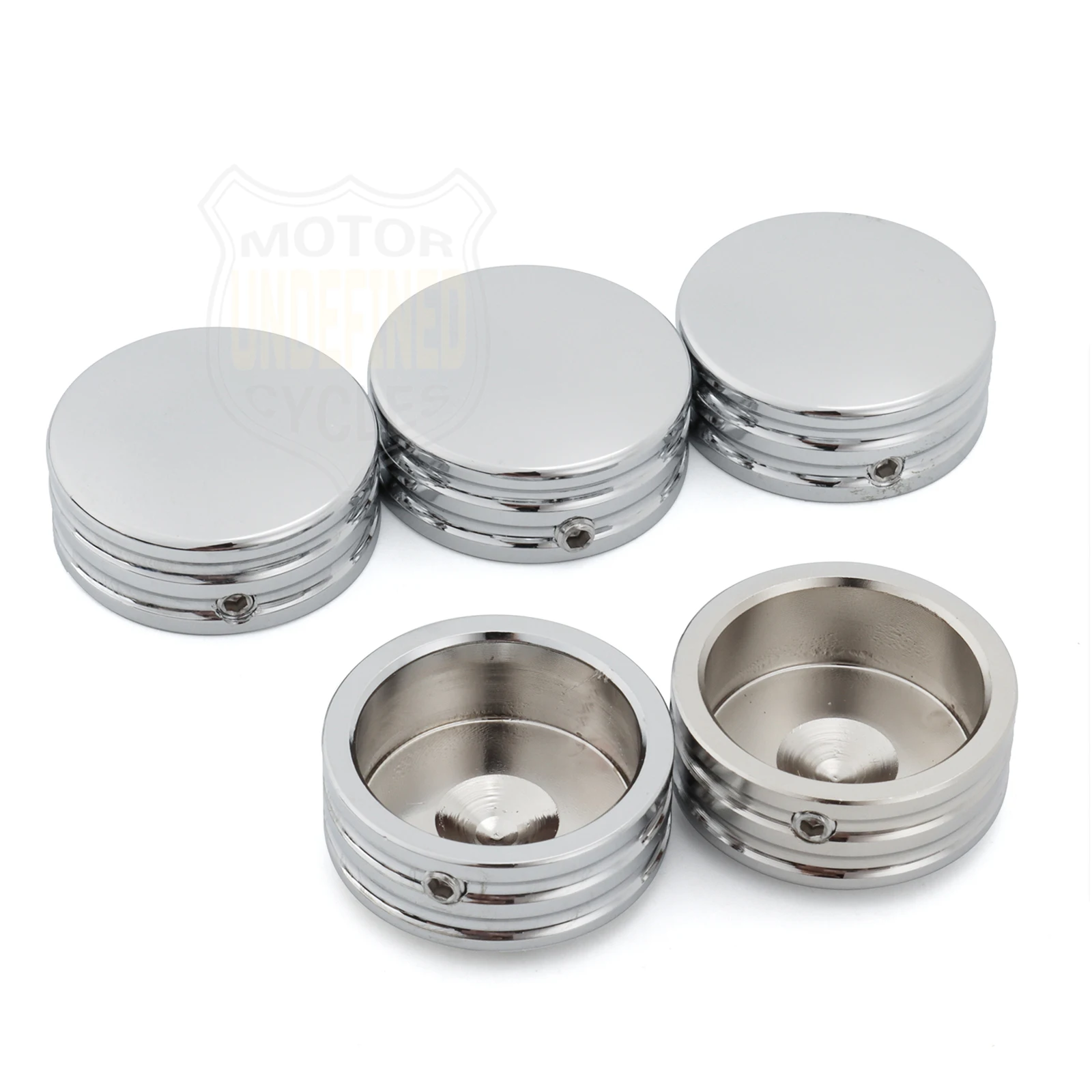 Rear Sprocket Flat Bolt Cover Caps for Harley Softail Fat Boy 1993-2023 Sportster XL 883 1200 Touring Road King Glides Black