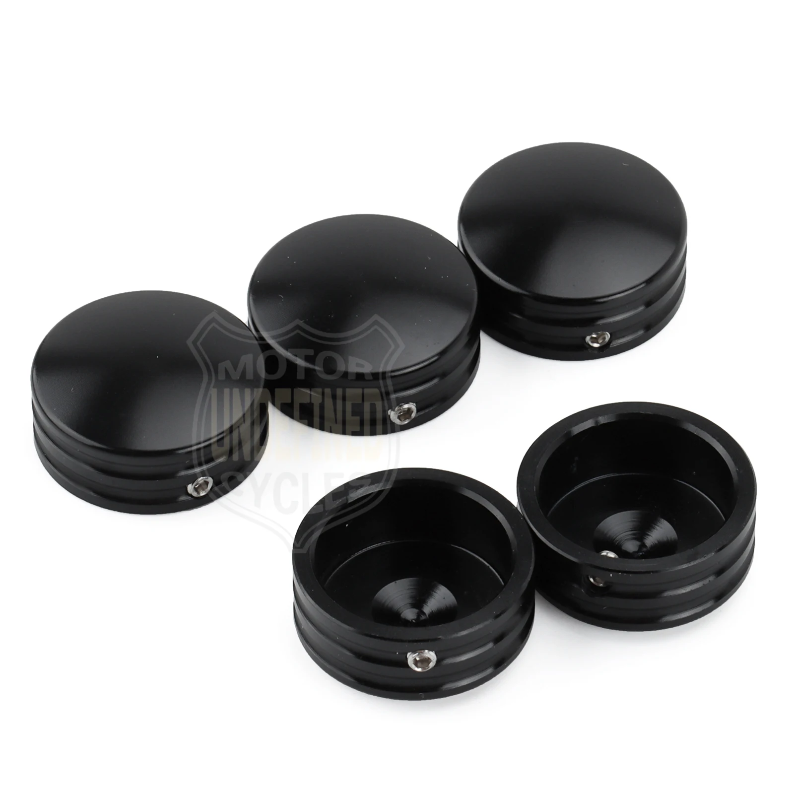 Rear Sprocket Flat Bolt Cover Caps for Harley Softail Fat Boy 1993-2023 Sportster XL 883 1200 Touring Road King Glides Black