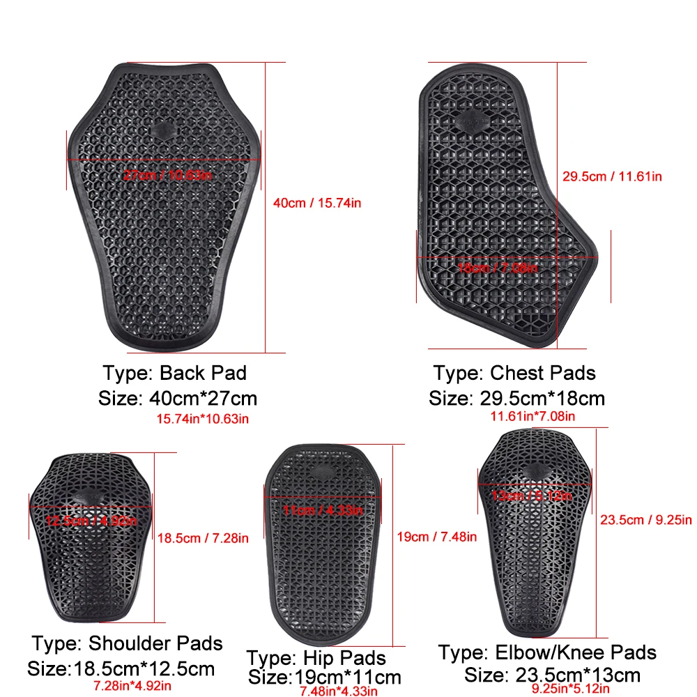 Motorcycle Armor CE certified Jacket Insert Back Protector Thicken High elasticity Rider Armor Back Spine Protective Pad