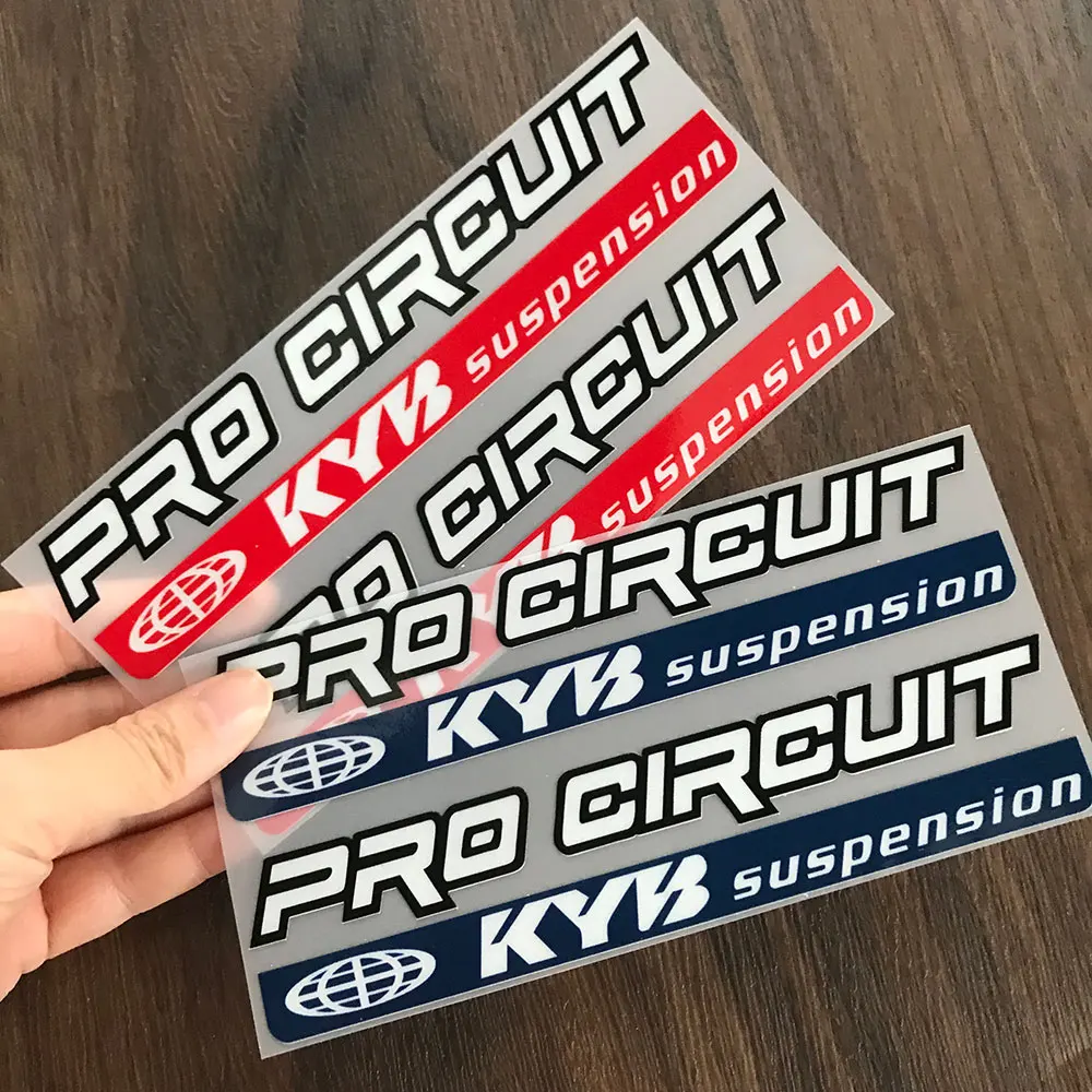 Reflective KYB Racing Suspension Shock Motorcycle Accessories Decal Sticker For Kawasaki Z900 MT07 Tmax Suzuki Benelli KTM Honda