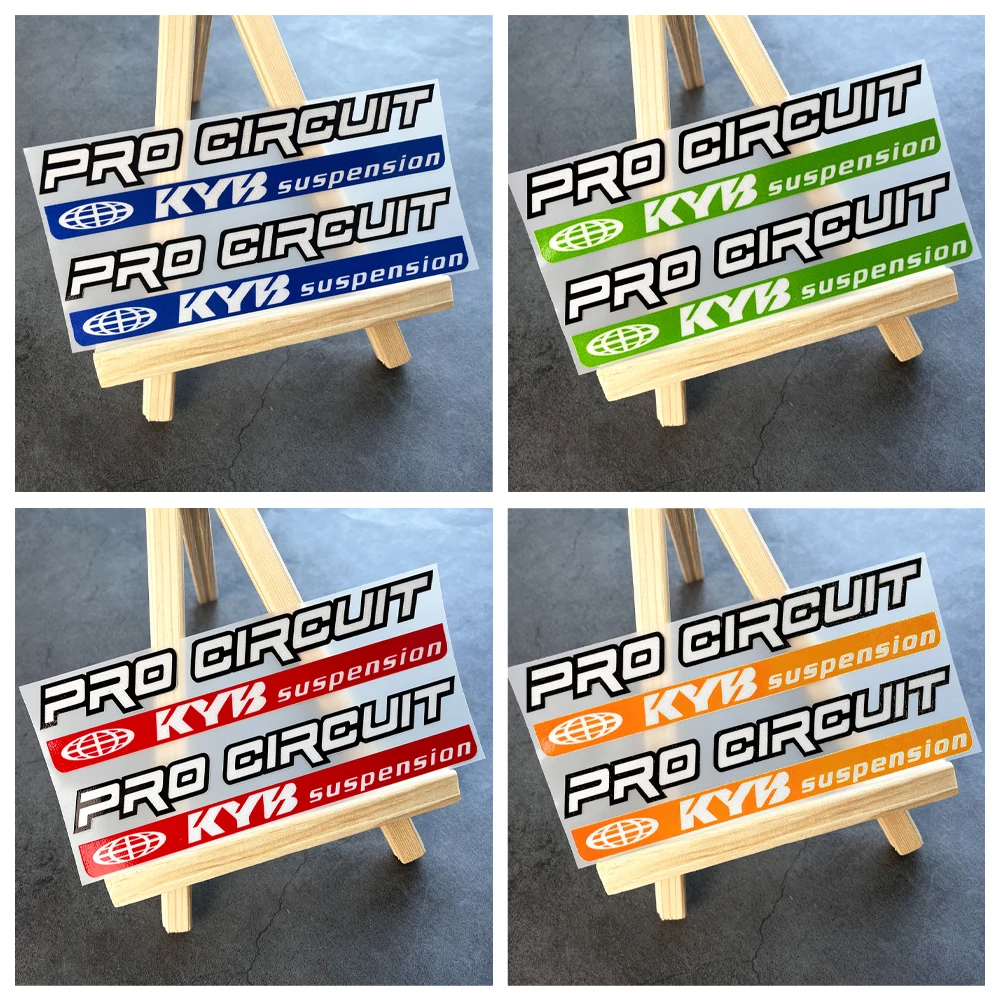 Reflective KYB Racing Suspension Shock Motorcycle Accessories Decal Sticker For Kawasaki Z900 MT07 Tmax Suzuki Benelli KTM Honda