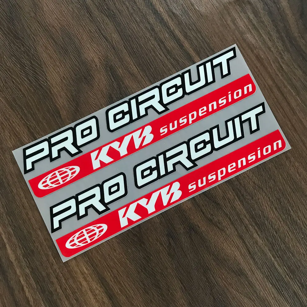 Reflective KYB Racing Suspension Shock Motorcycle Accessories Decal Sticker For Kawasaki Z900 MT07 Tmax Suzuki Benelli KTM Honda