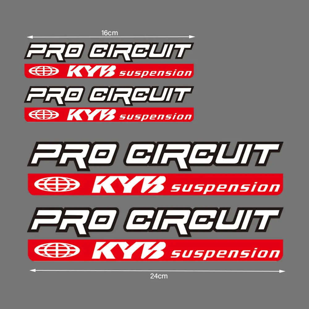 Reflective KYB Racing Suspension Shock Motorcycle Accessories Decal Sticker For Kawasaki Z900 MT07 Tmax Suzuki Benelli KTM Honda
