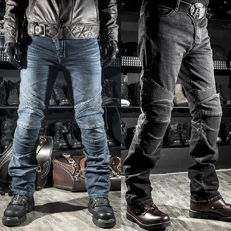 Komine - Men's Motorcycle Jeans, Men's Motorcycle Jeans, Protective Equipment, Knee Guards YJF