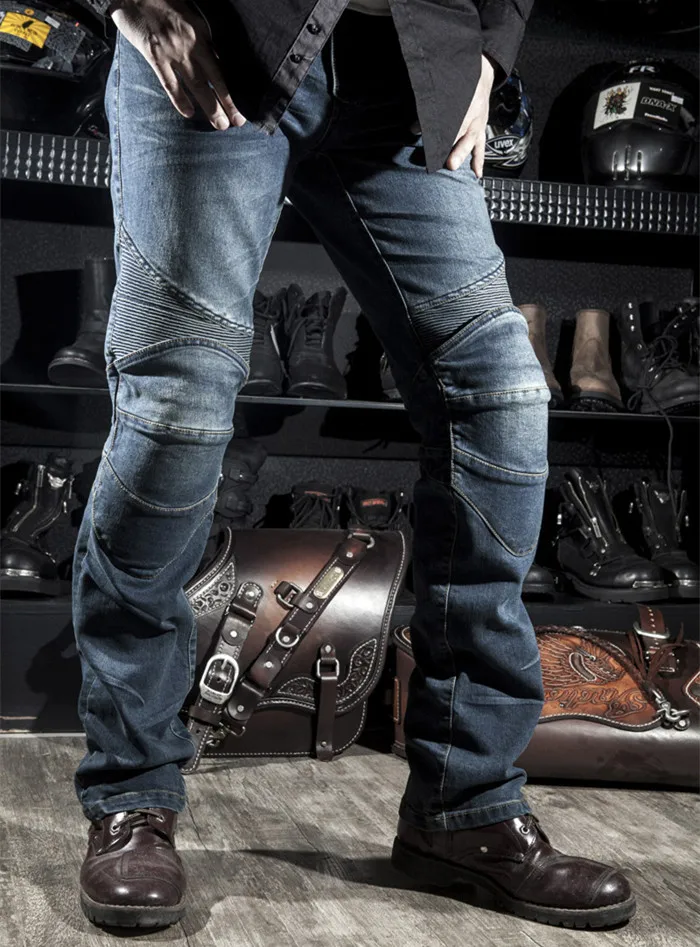 Komine - Men's Motorcycle Jeans, Men's Motorcycle Jeans, Protective Equipment, Knee Guards YJF
