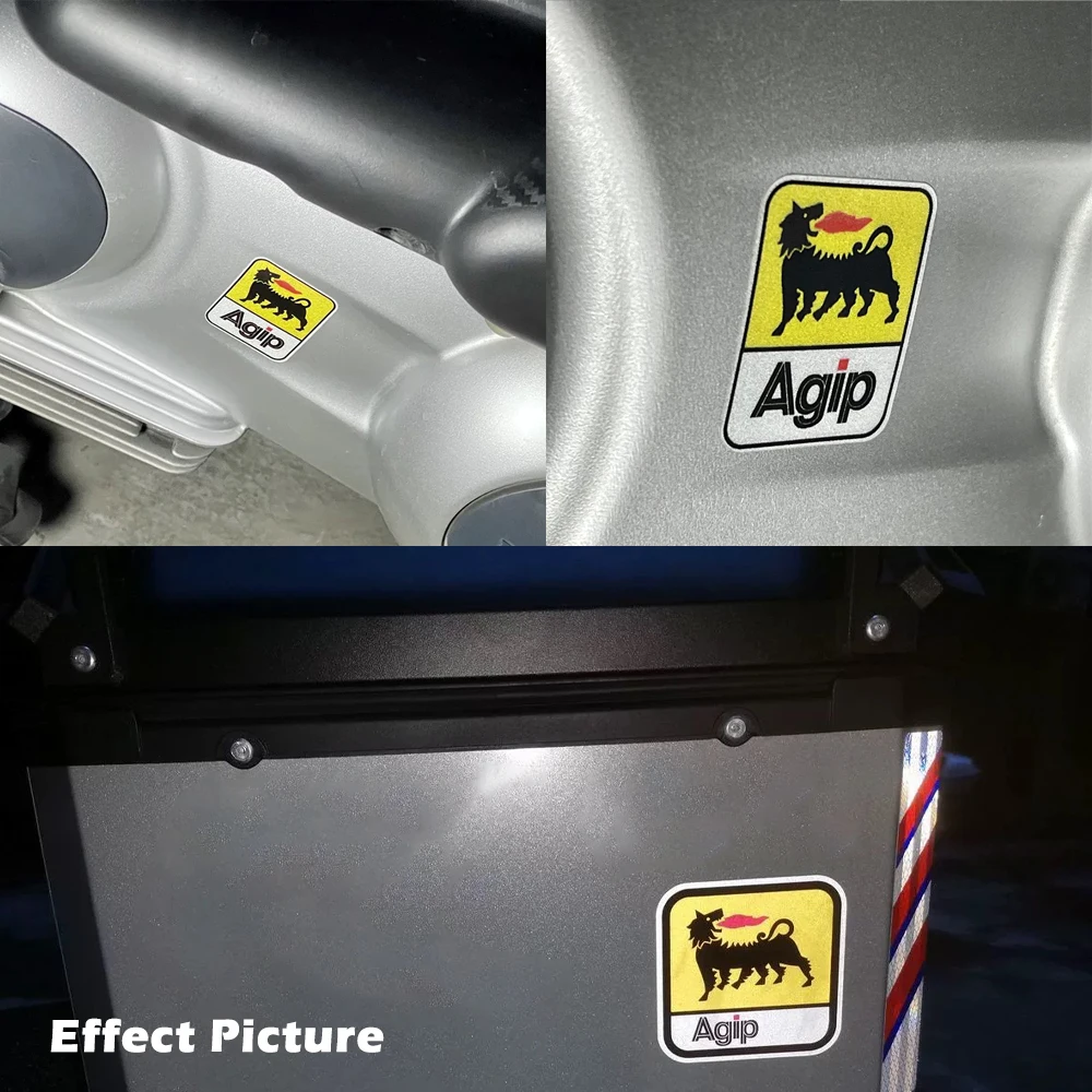 Motorcycle Stickers AGIP Eni Oil Lubricants Laminated Aprilia Graphics Reflective Decal for KTM YAMAHA Kawasaki Suzuki Honda BMW