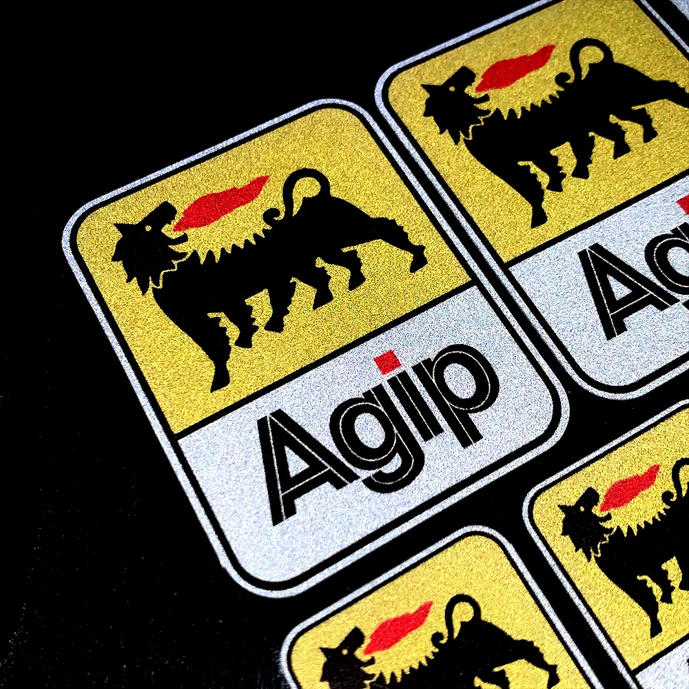 Motorcycle Stickers AGIP Eni Oil Lubricants Laminated Aprilia Graphics Reflective Decal for KTM YAMAHA Kawasaki Suzuki Honda BMW