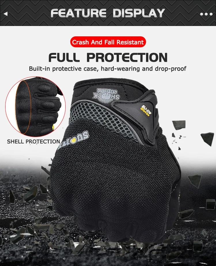 Suomy Motorcycle Gloves Summer Mesh Breathable Moto Gloves Men Women Touch Screen Motocross Gloves Touch Screen Cycling Gloves