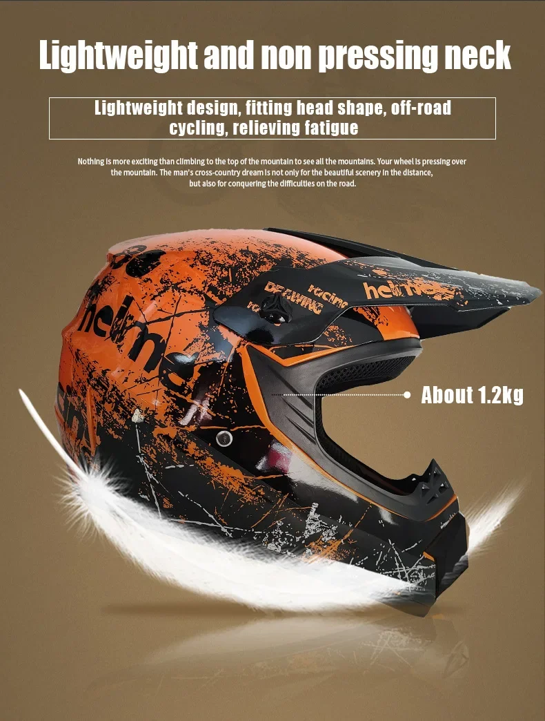 Youth Motorcycle Helmet Children Off Road Capacete Dirt Bike Downhill ATV DH Go-kart Cross DOT Approval Mountain Bike For Kids