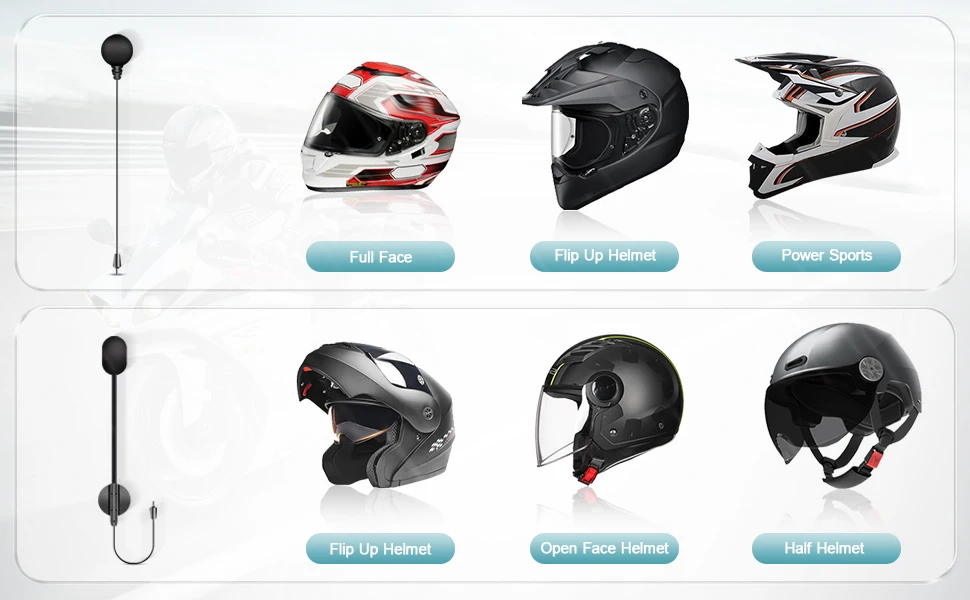 Fodsports M1-S Pro Motorcycle Intercom Helmet Bluetooth Headset Moto BT Interphone 8 Riders 2000M