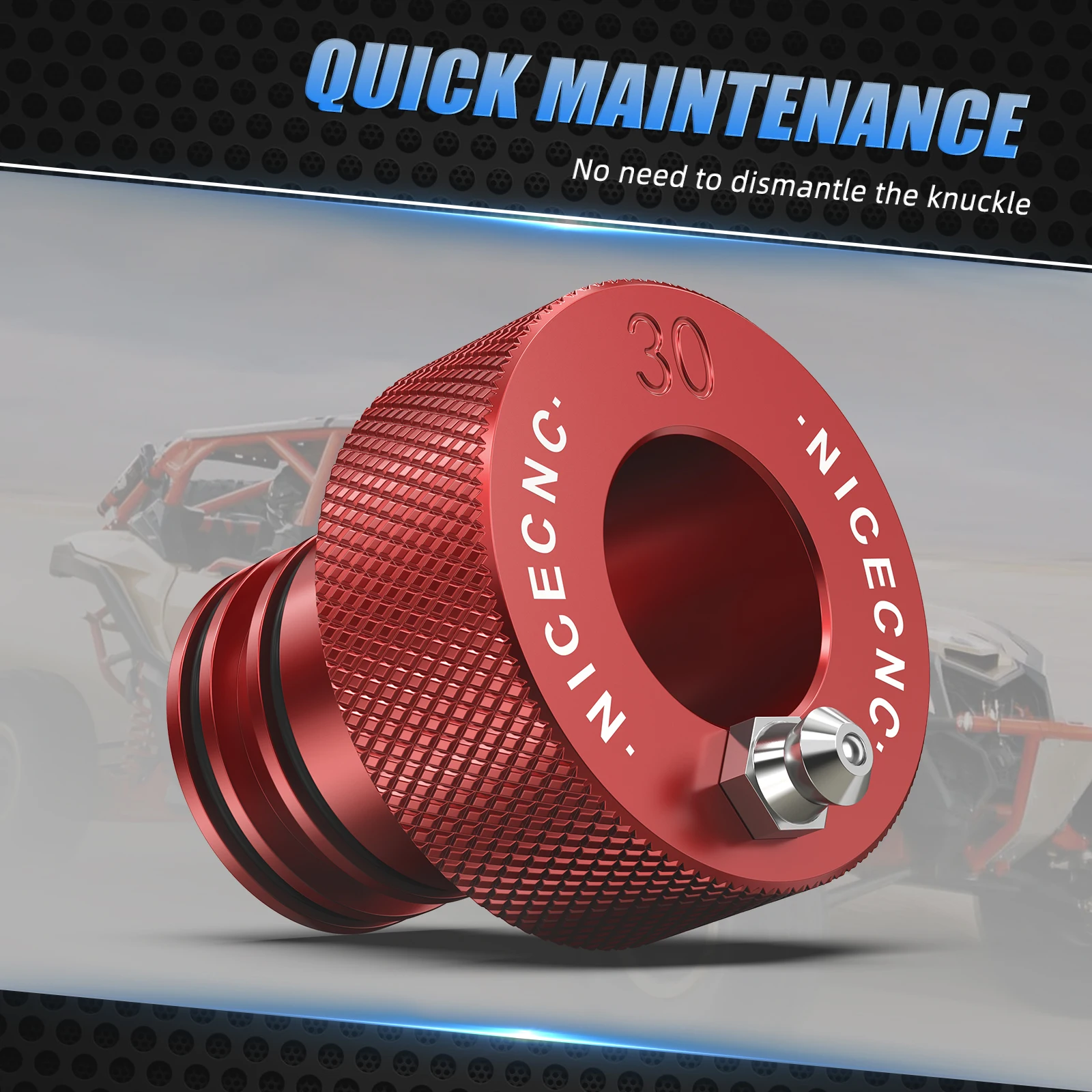 NICECNC For Can Am Maverick X3 2009-2018 30MM Wheel Bearing Greaser Tool For Canam Commander Outlander 1000 UTV Accessories