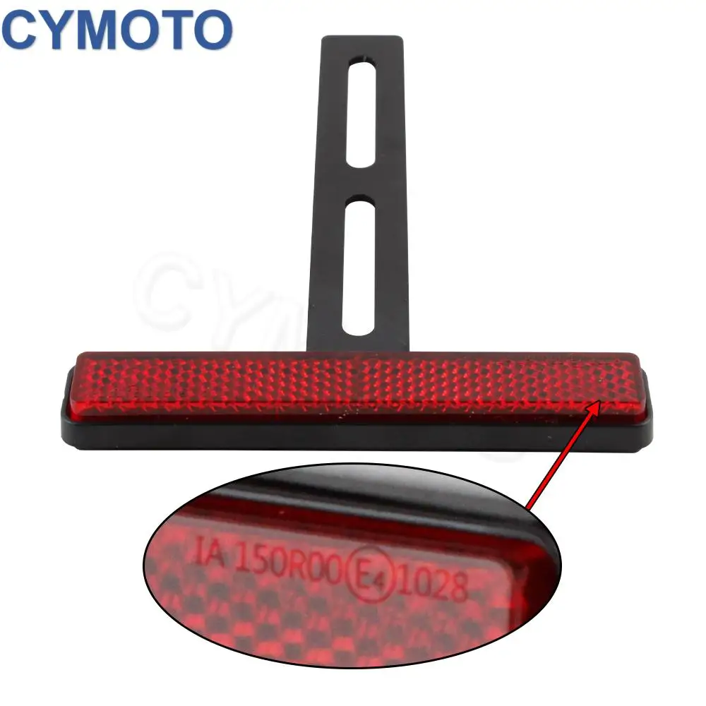 Universal Motorcycle Rear Reflector Cat's Eyes Long T-Holder Scooters Accessories For Honda For Harley For Yamaha For KTM