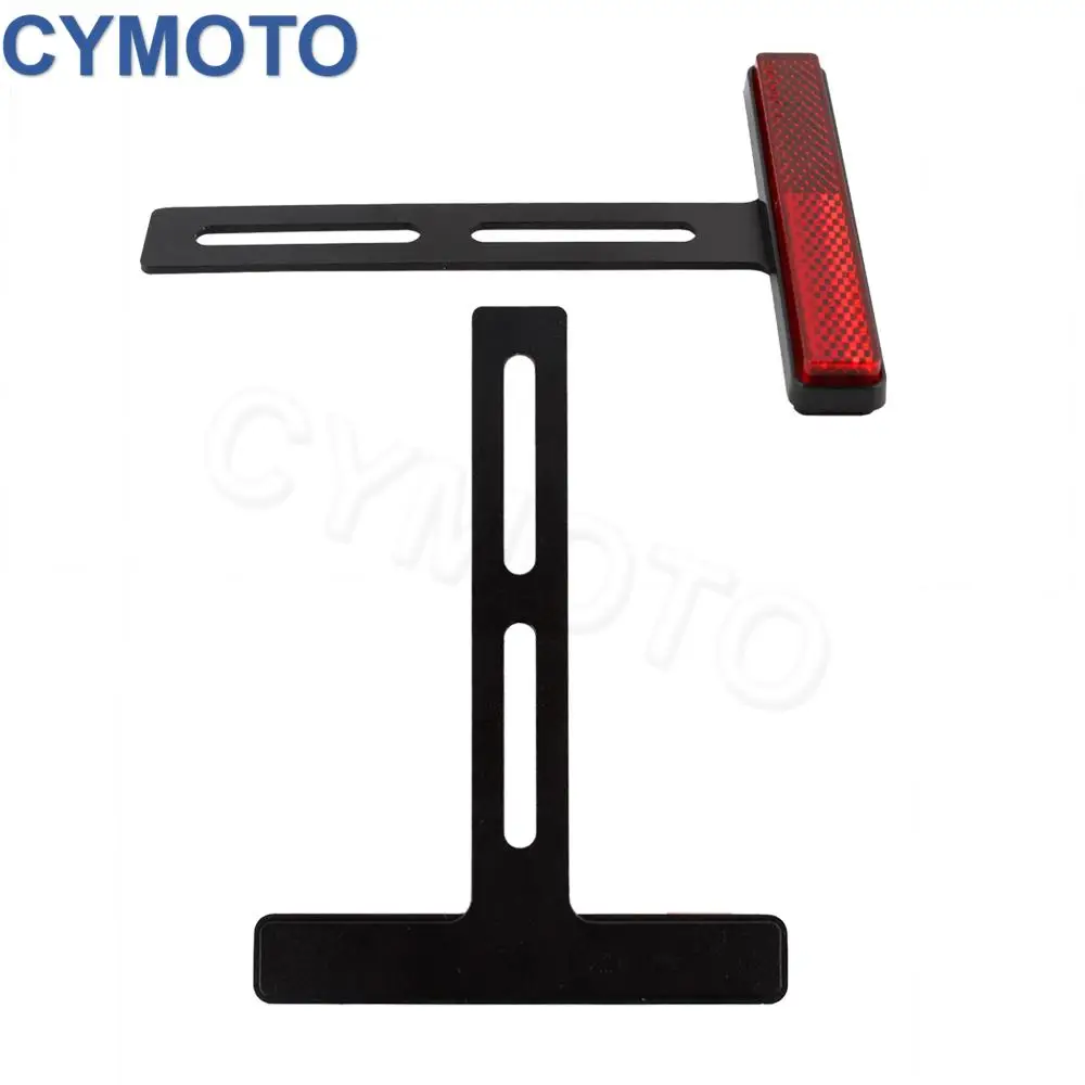 Universal Motorcycle Rear Reflector Cat's Eyes Long T-Holder Scooters Accessories For Honda For Harley For Yamaha For KTM