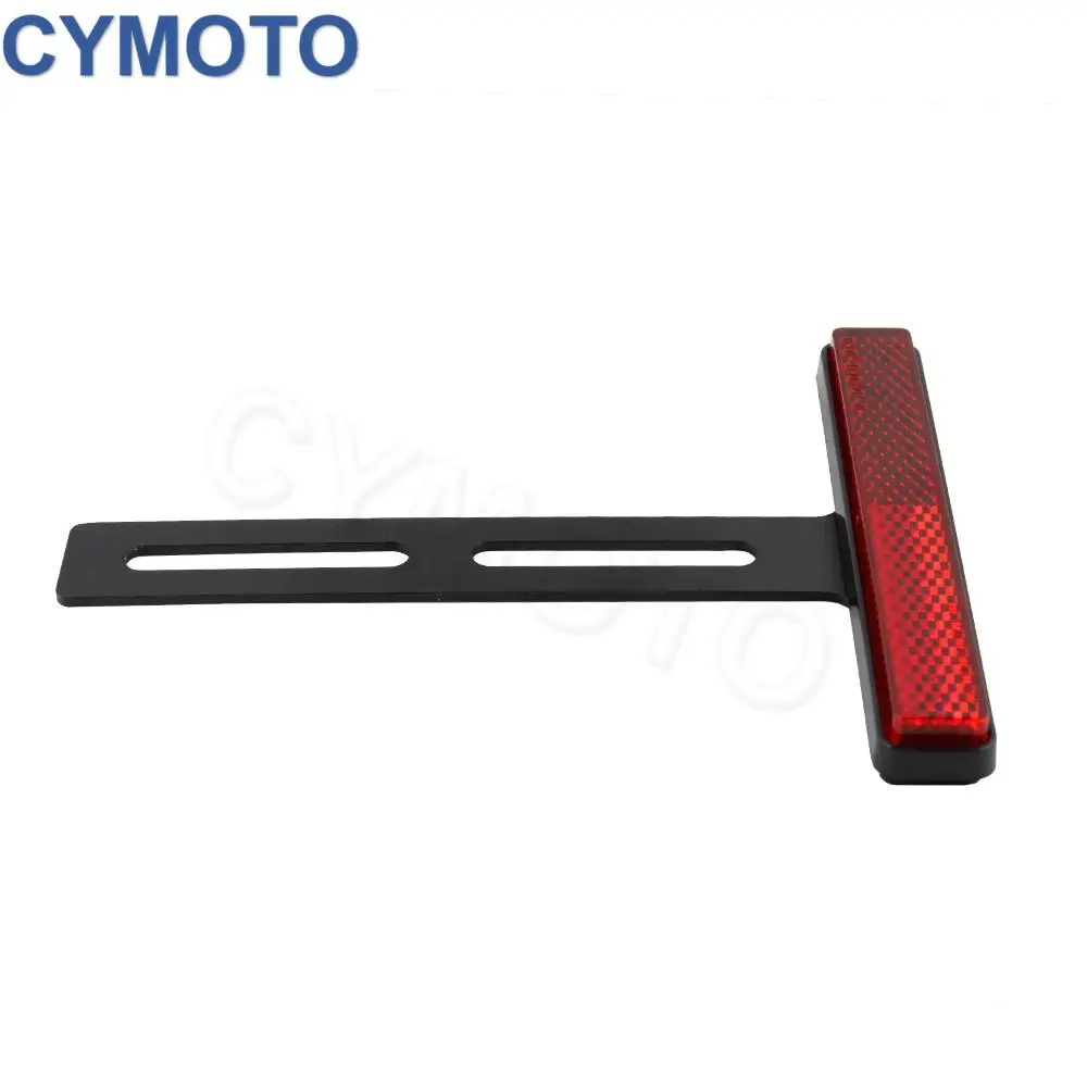 Universal Motorcycle Rear Reflector Cat's Eyes Long T-Holder Scooters Accessories For Honda For Harley For Yamaha For KTM