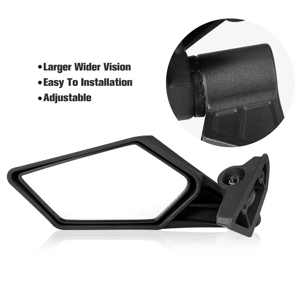 2Pcs UTV Side View Mirrors Rearview Mirror For Can Am Maverick X3 Max Turbo R 2017-2022