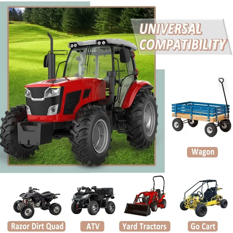 4.10/3.50-4" Camera 4.00-8'' 16x6.50-8 Inner Tubes (2-Pack) for Wheelbarrow,Trunk,Tractor,Garden Carts,Golf Cart,Mowers and More