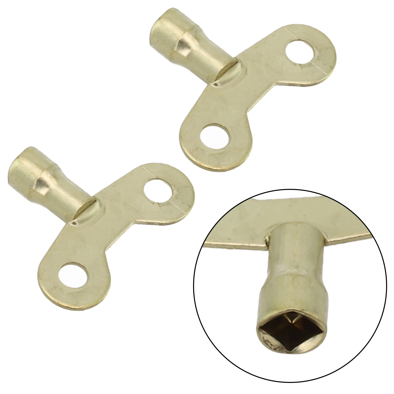 2*Faucet Key Radiator Plumbing Bleed Bleeding Key Keys Solid Iron For Venting Air Valve Bathroom Wrenches Tool Sets