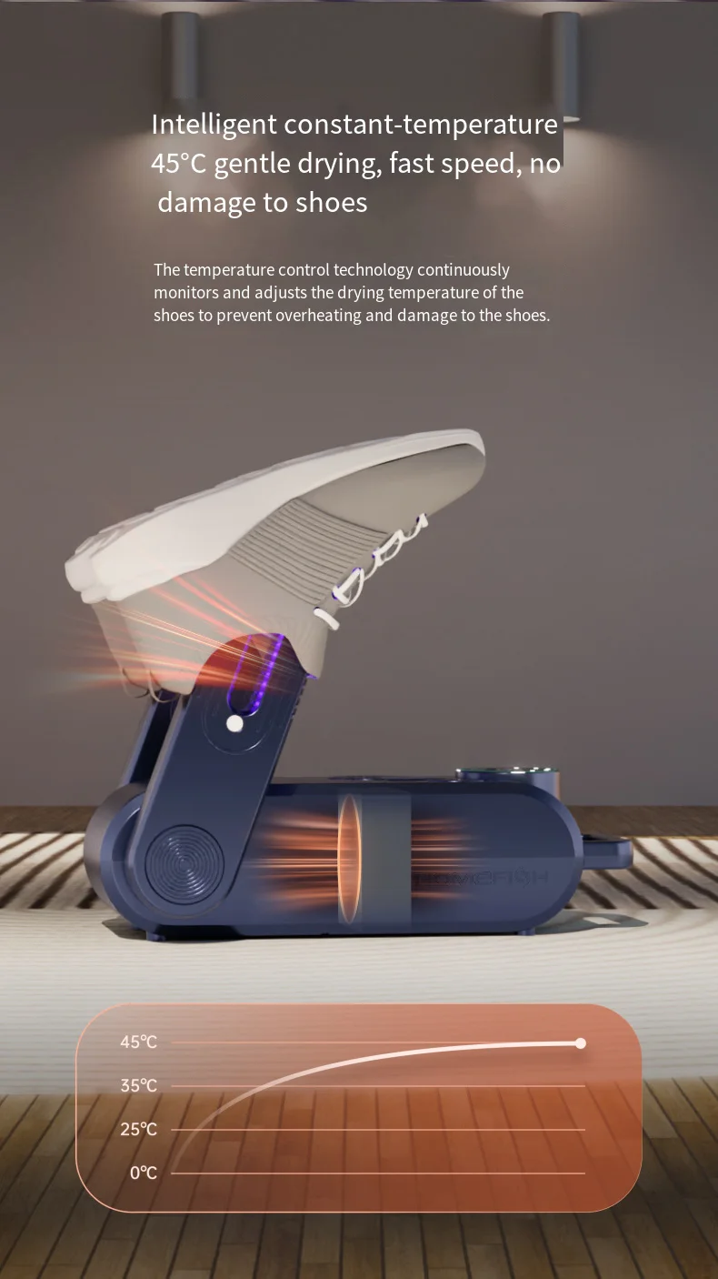 HOMEFISH 220V Electric Shoe Gloves Drying Machine Drier Odor Deodorant Heater Hats Socks Shoe Dryer EU Plug