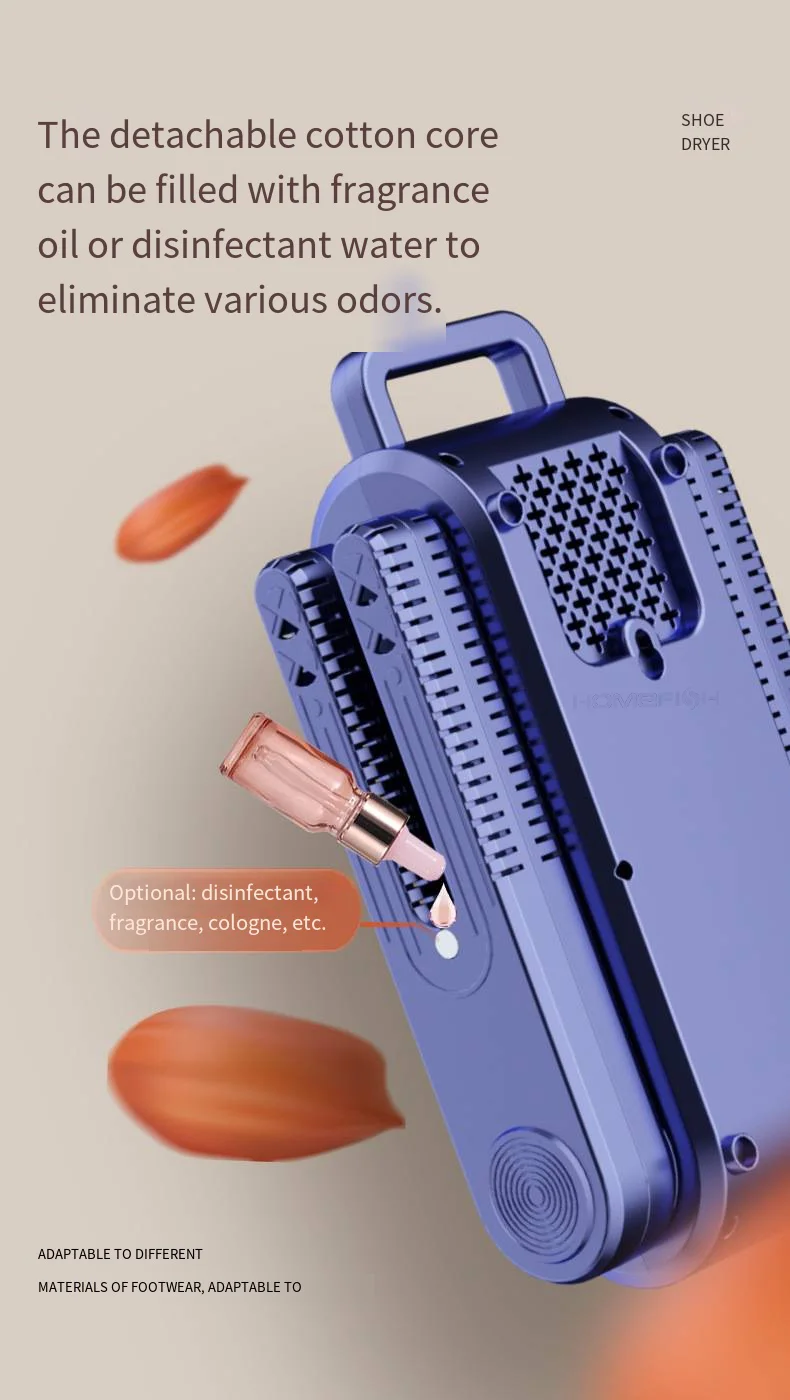 HOMEFISH 220V Electric Shoe Gloves Drying Machine Drier Odor Deodorant Heater Hats Socks Shoe Dryer EU Plug