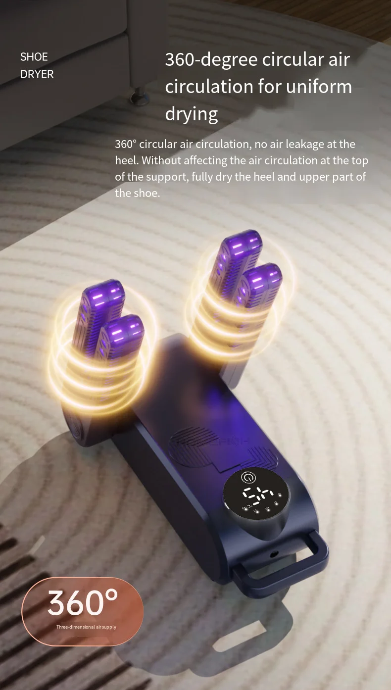 HOMEFISH 220V Electric Shoe Gloves Drying Machine Drier Odor Deodorant Heater Hats Socks Shoe Dryer EU Plug