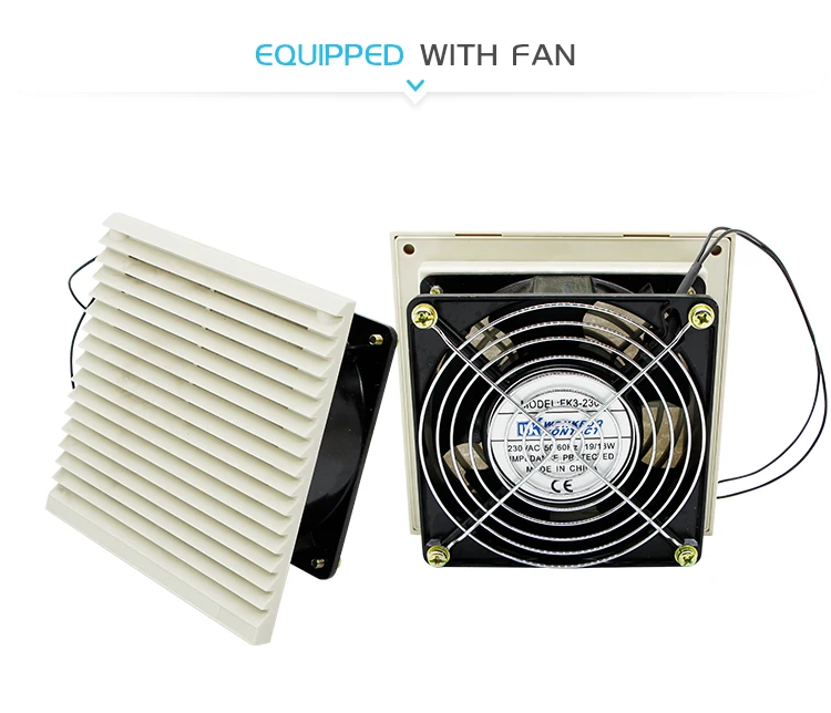 9803 230 Air Filter Industrial 120mm Fan Electrical Cabinet Cooler Ventilation Waterproof Louvers Blower Exhaust 220V 230V 240V