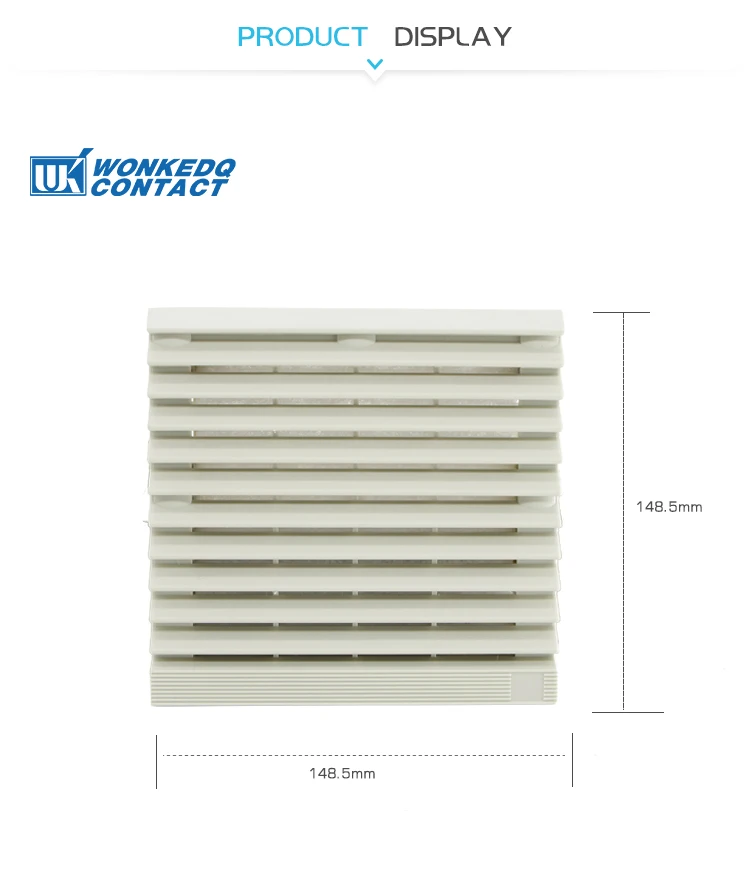 9803 230 Air Filter Industrial 120mm Fan Electrical Cabinet Cooler Ventilation Waterproof Louvers Blower Exhaust 220V 230V 240V