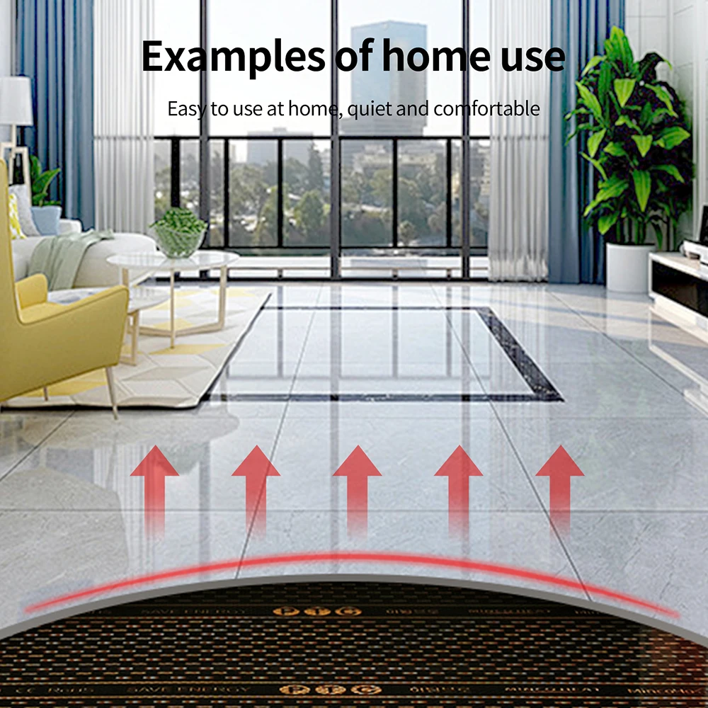 MINCO HEAT 240w/m2 New Graphene PTC Heating Film Infrared AC200~240V about 60C Warm Floor Heating Mat