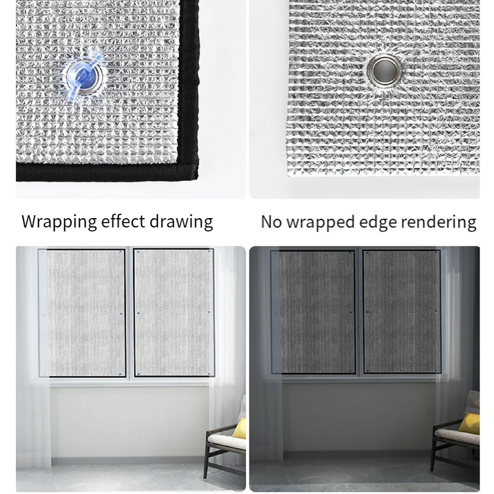 Double-Layer Aluminum Foil Insulation Film Thicken Sash Roof Insulation Shading Sunshine House Roof Windows Balcony Sunshade