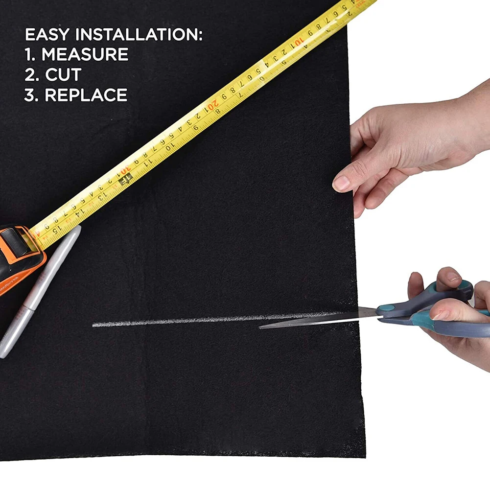 Activated Carbon Filter Sponge Cooker Hood Extractor Carbon Filter 100cmx100cmx3mm Air Conditioning Filter Cotton