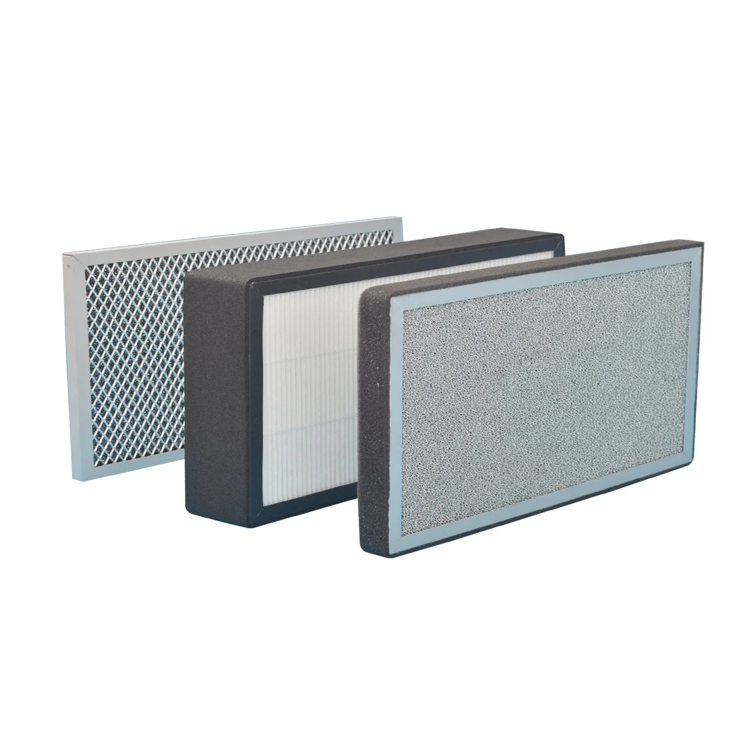 Fresh Air Intake Inline Filter Box With Pre-Filter Activated Carbon and HEPA Filter HVAC System Heating And Cooling Ventilation