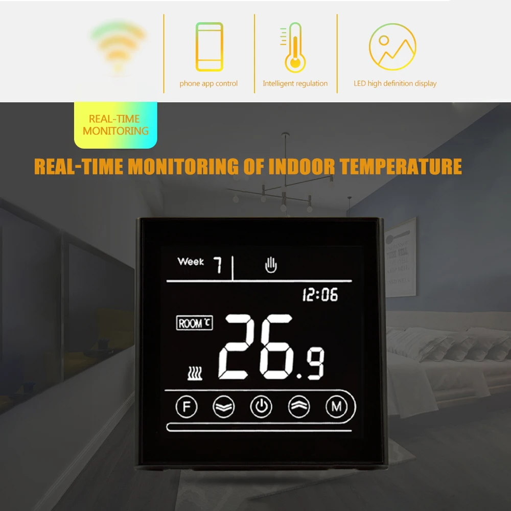MINCO HEAT Tuya WiFi Smart Thermostat 16A for Electric Floor Heating System Temperature Voice Controller for Google Home Alexa