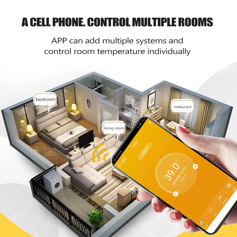 MINCO HEAT Tuya WiFi Smart Thermostat 16A for Electric Floor Heating System Temperature Voice Controller for Google Home Alexa