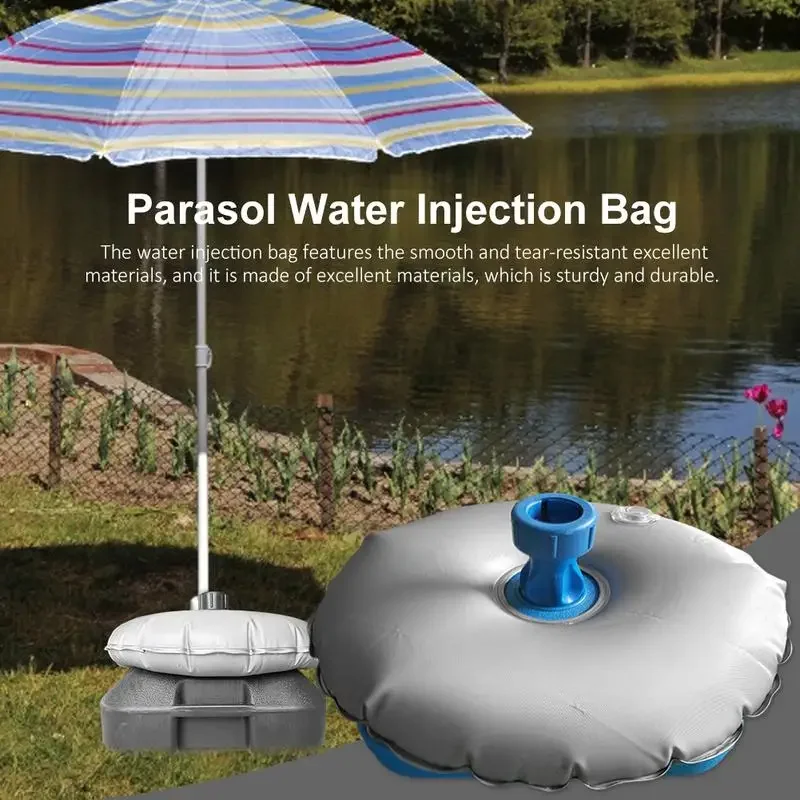 Umbrella Base Weight Water Bag Boat Cover Support Pole Water Filling Belt Beach Umbrella Water Filling PVC Tripod Weight Bag