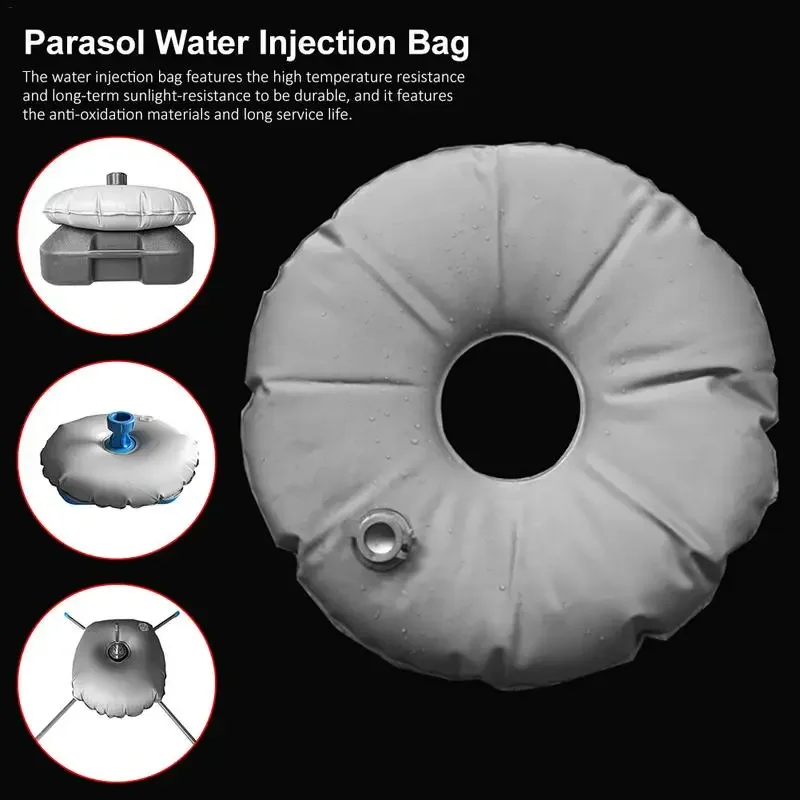 Umbrella Base Weight Water Bag Boat Cover Support Pole Water Filling Belt Beach Umbrella Water Filling PVC Tripod Weight Bag