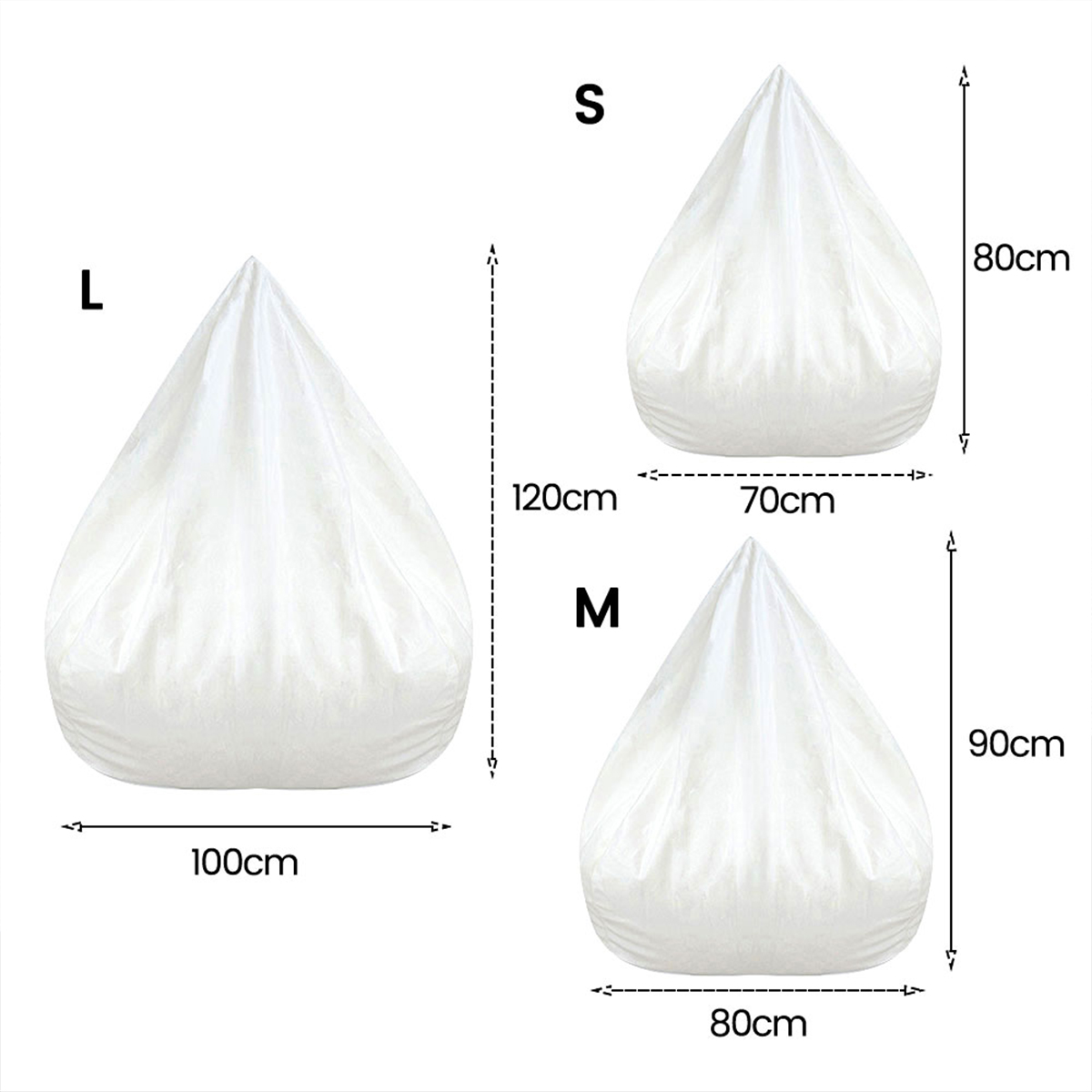 Large Bean Bag Chair Sofa Cover Comfortable Outdoor Lazy Seat Bag Couch Cover without Filler And Replacement Sofa Inner Liner