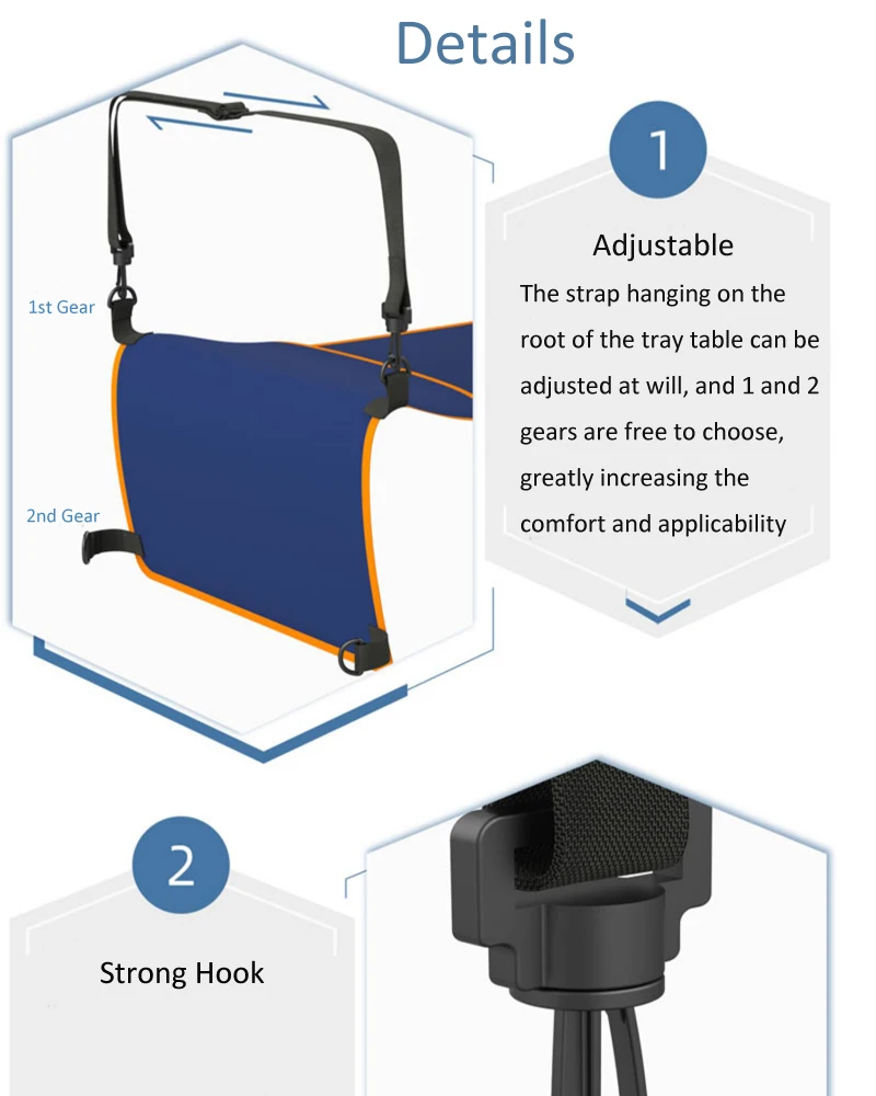 Portable Airplane Foot Rest Hammock in Plane High Speed Train Bus Car Adjustable Footrest Hanger Travel Children Sleep Hammocks
