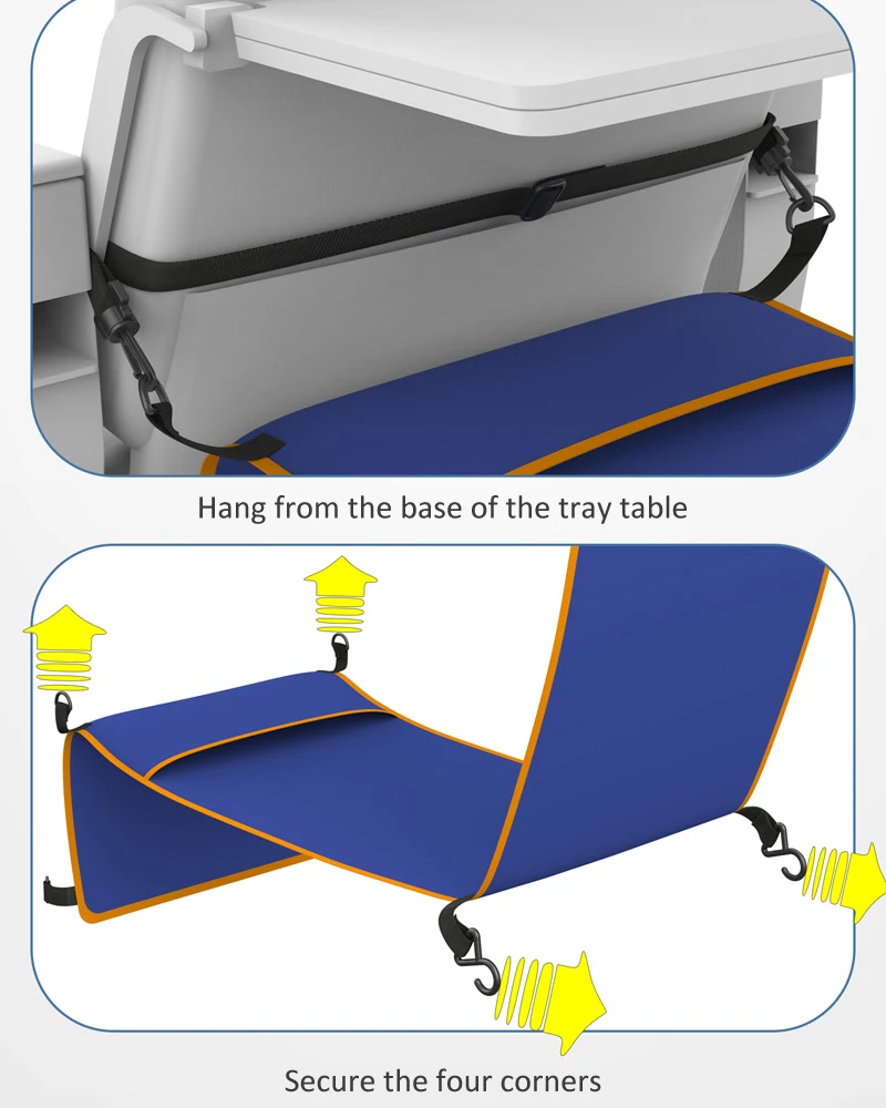 Portable Airplane Foot Rest Hammock in Plane High Speed Train Bus Car Adjustable Footrest Hanger Travel Children Sleep Hammocks