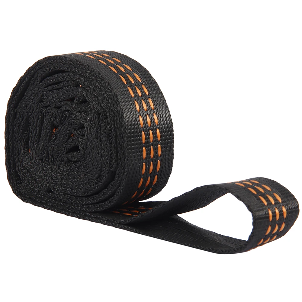 2/4Pcs Hammock Straps Special Reinforced Polyester Straps For Outdoor Camping Black Hammock Straps High Load-bearing Rope Strap